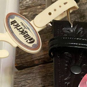 leather black belt made in USA